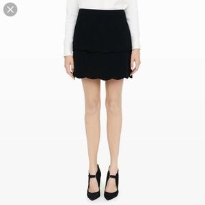 Club Monaco Scallop Hem Skirt